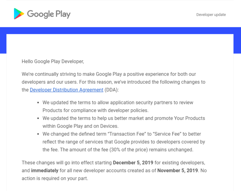 Google Play Developer price
